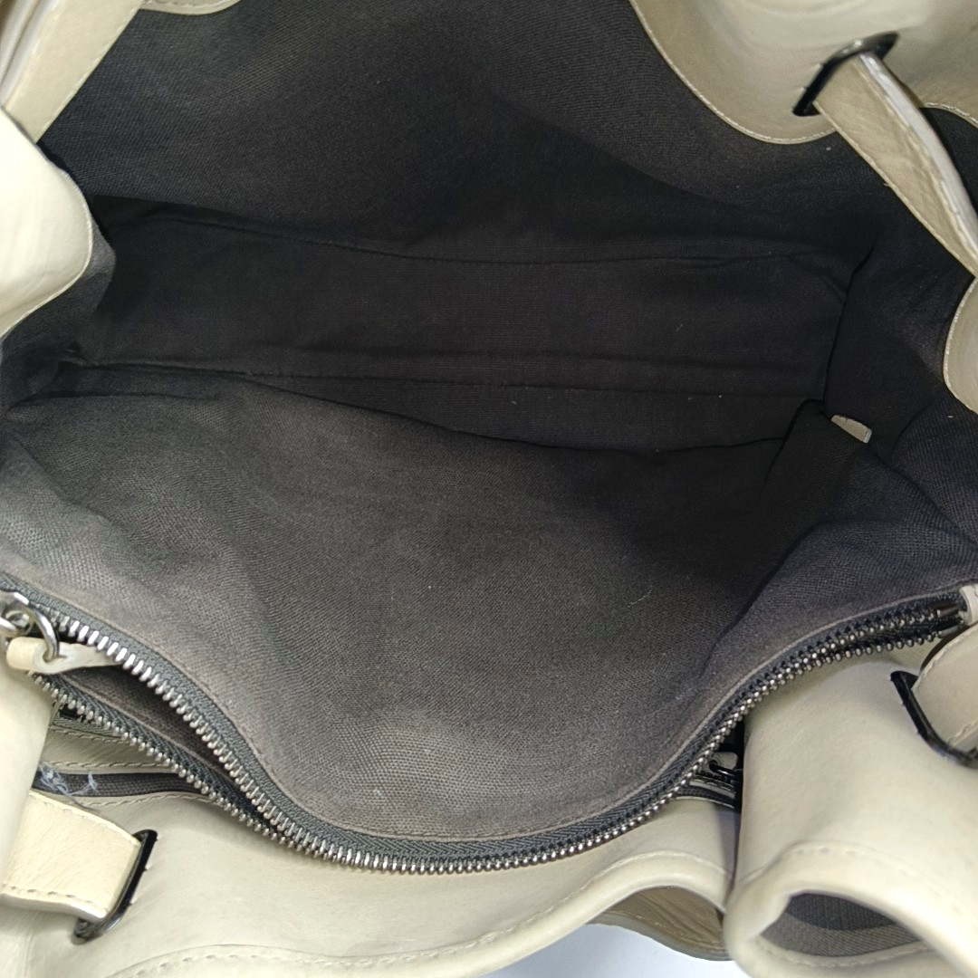 BURBERRY Smoked Check Medium size Light Gray Coated Canvas Shoulder Bag Tote Ruthenium color hardware Removable shoulder strap-(SKU)-951094751