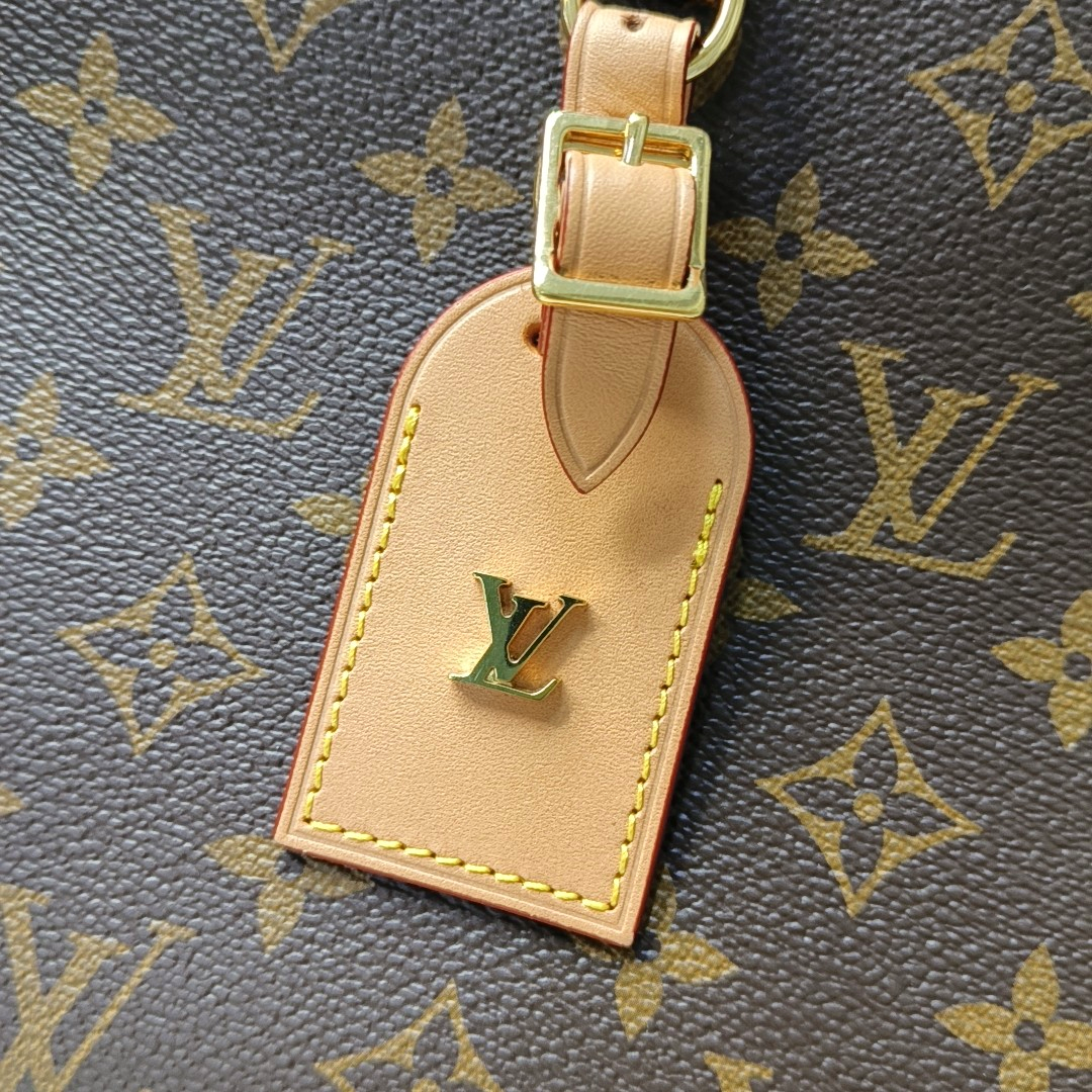 LOUIS VUITTON ODEON Small Brown Coated Canvas Monogram Crossbody Bag Shoulder Bag Gold Hardware Removable Strap-(SKU)-962155692
