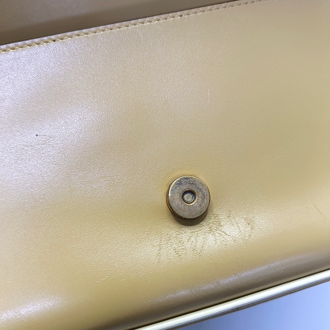 PRADA Ginger Yellow Leather Single Shoulder Tote Bag Golden hardware-(SKU)-957438126