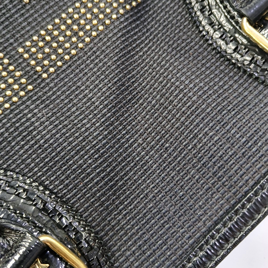 FENDI Black织物双FHandheld包 Golden hardware-(SKU)-960605118