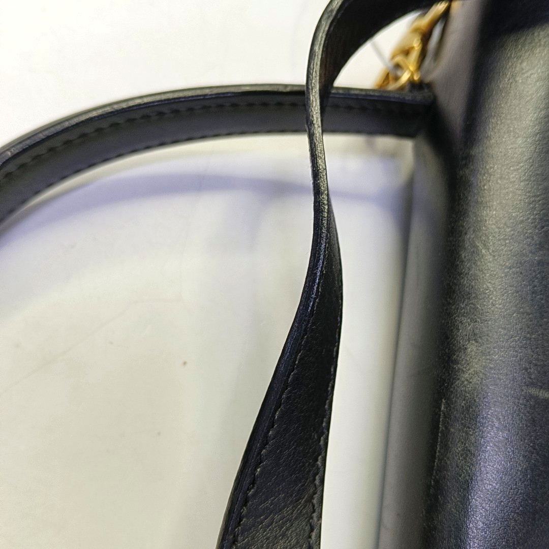 CELINE Tote bag Black Cowhide Single Shoulder Bag Tote Bag Golden hardware Removable shoulder strap-(SKU)-944455905