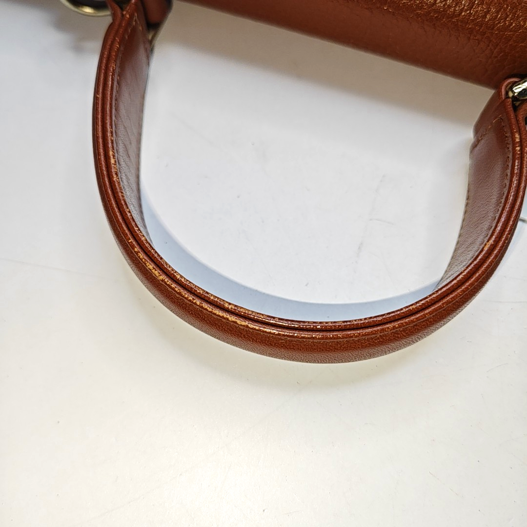 BURBERRY Brown Cowhide Handbag Silver Hardware-(SKU)-14318361