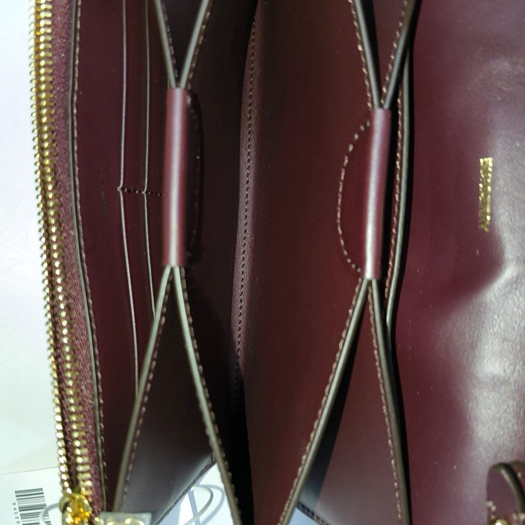 BURBERRY Plum red cowhide printed single shoulder bag crossbody bag Golden hardware Removable shoulder strap-(SKU)-942304751