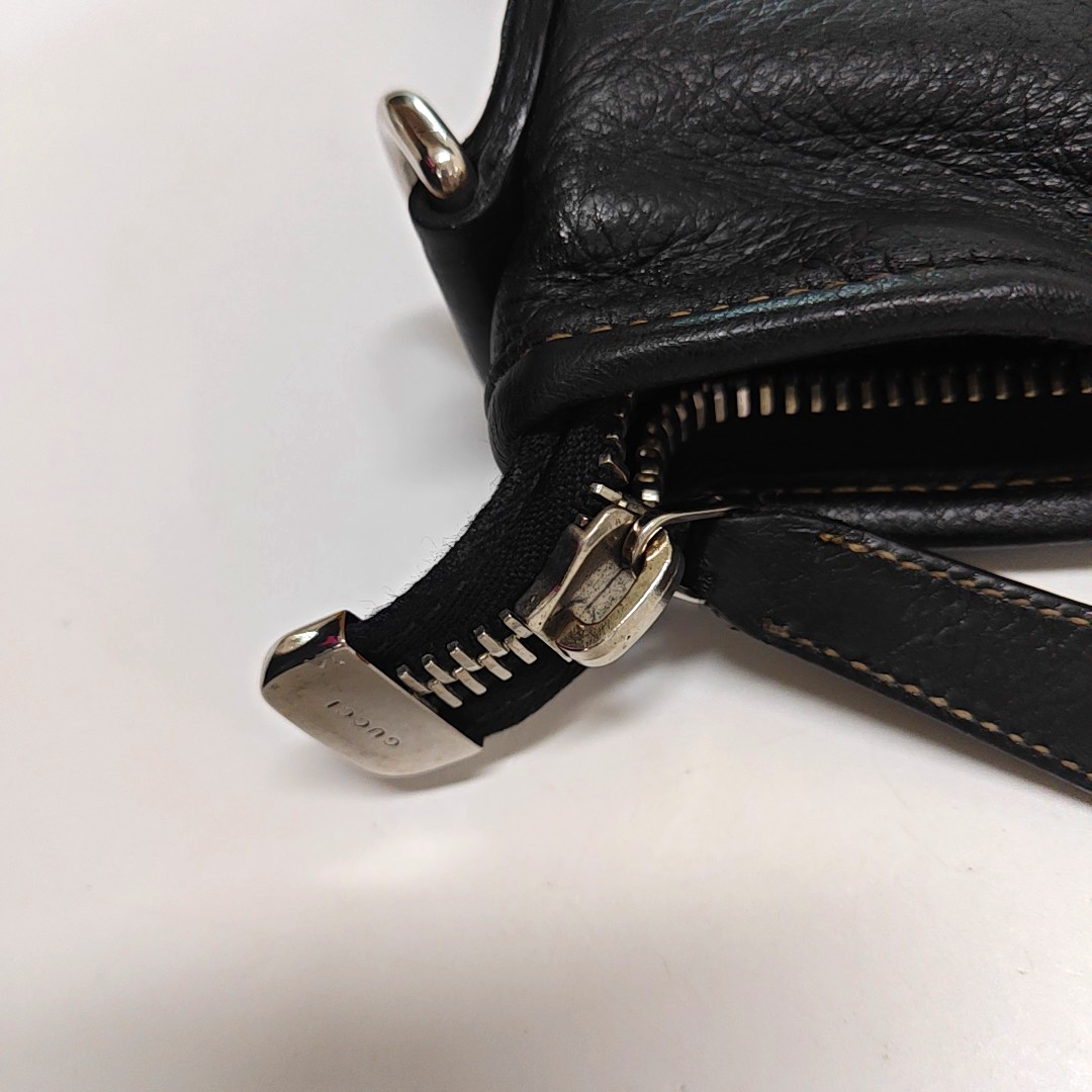 GUCCI Tote bag Black Cowhide Camouflage Single Shoulder Bag Silver Hardware Removable shoulder strap-(SKU)-947588323