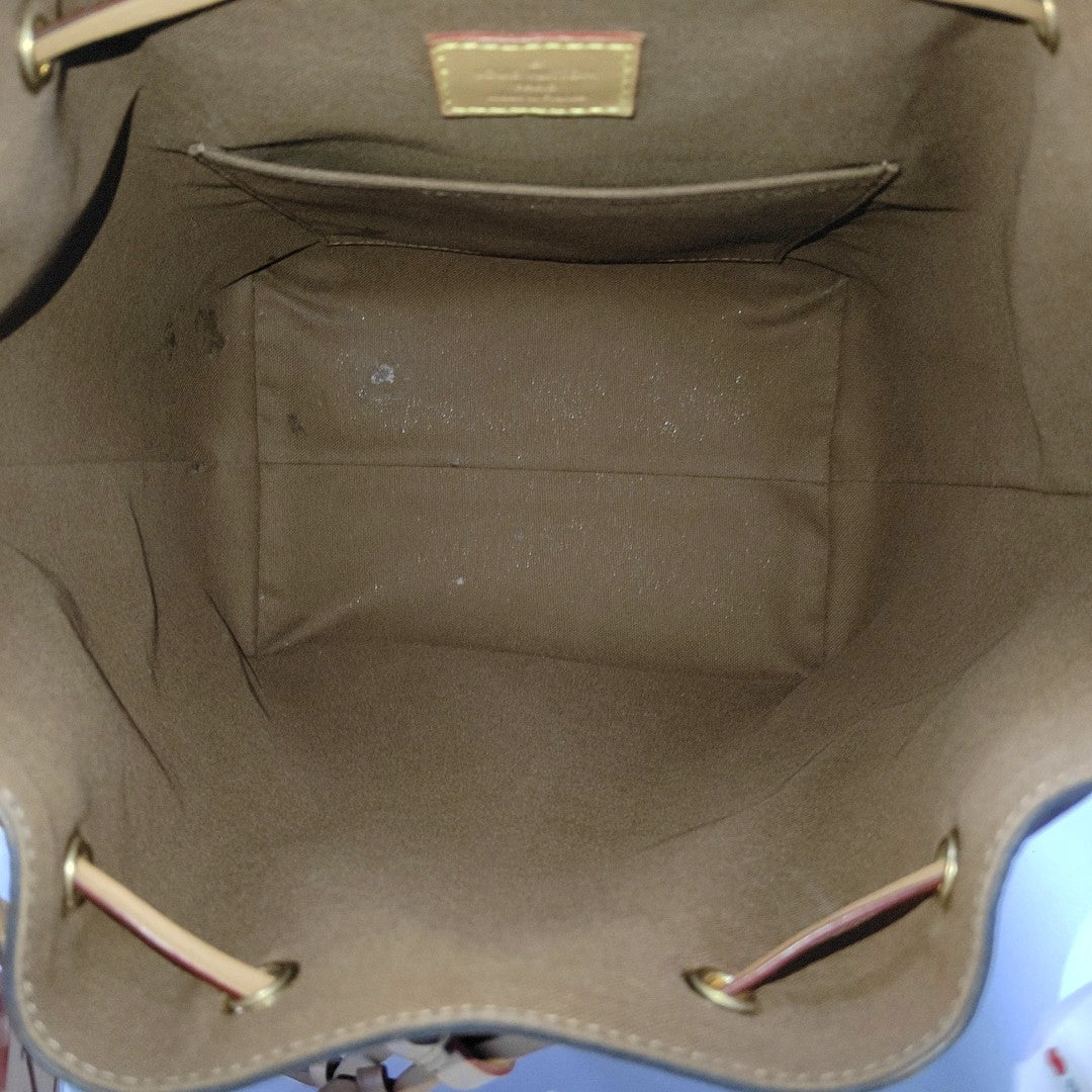 LOUIS VUITTON MONTSOURIS Brown Coated Canvas Monogram Backpack Handbag Gold Hardware-(SKU)-967932966