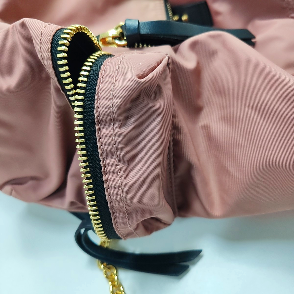 BURBERRY The Rucksack Medium size Beige Nylon Backpack Tote Bag Golden hardware-(SKU)-954221231