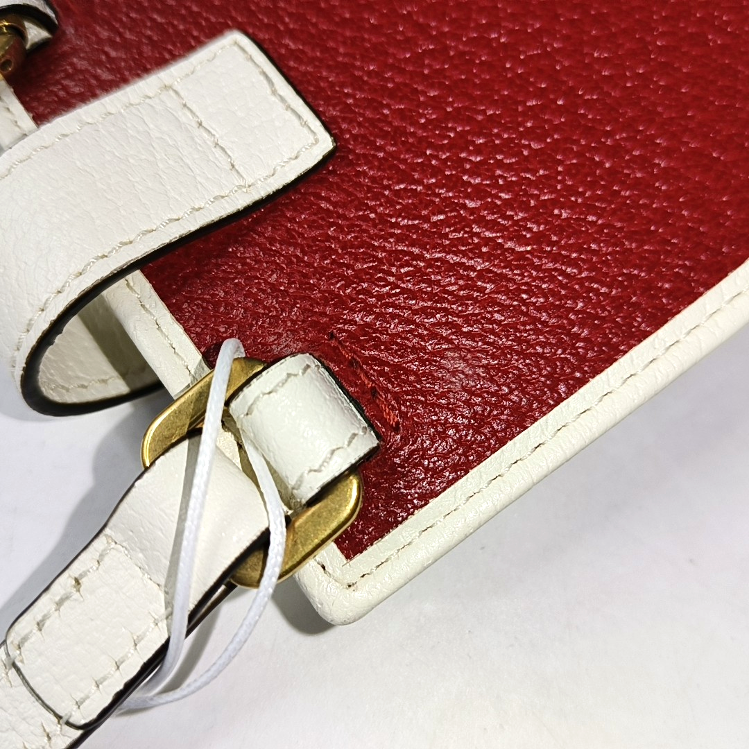 GUCCI Gucci Off The Grid Red Leather Printed Single Shoulder Bag Golden hardware-(SKU)-952264947