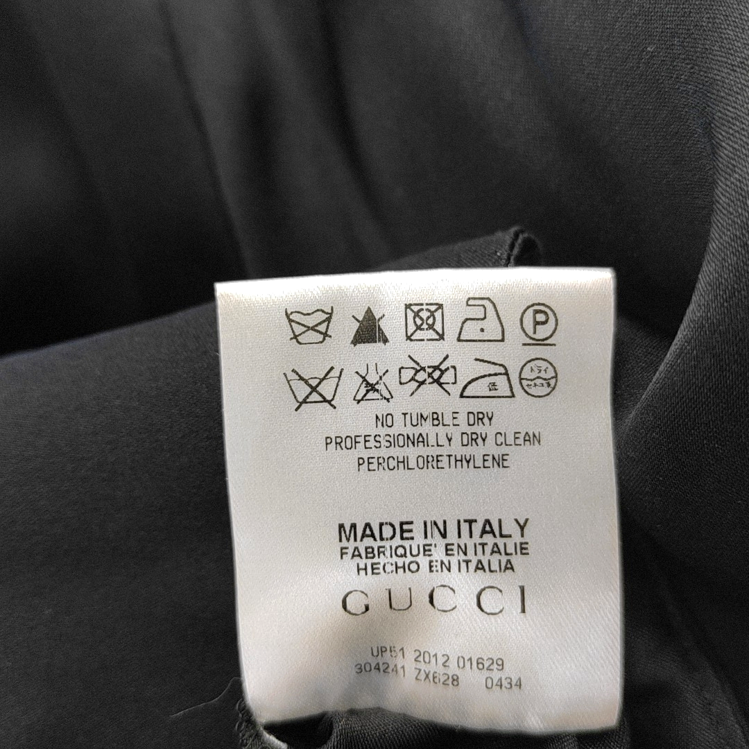 GUCCI Mcode Summer Black Silk Ladies Casual Pants-(SKU)-933901515