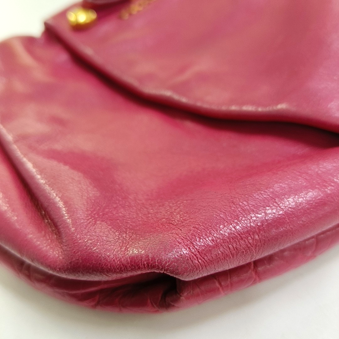 PRADA Pink leather handbag Golden hardware-(SKU)-949038827
