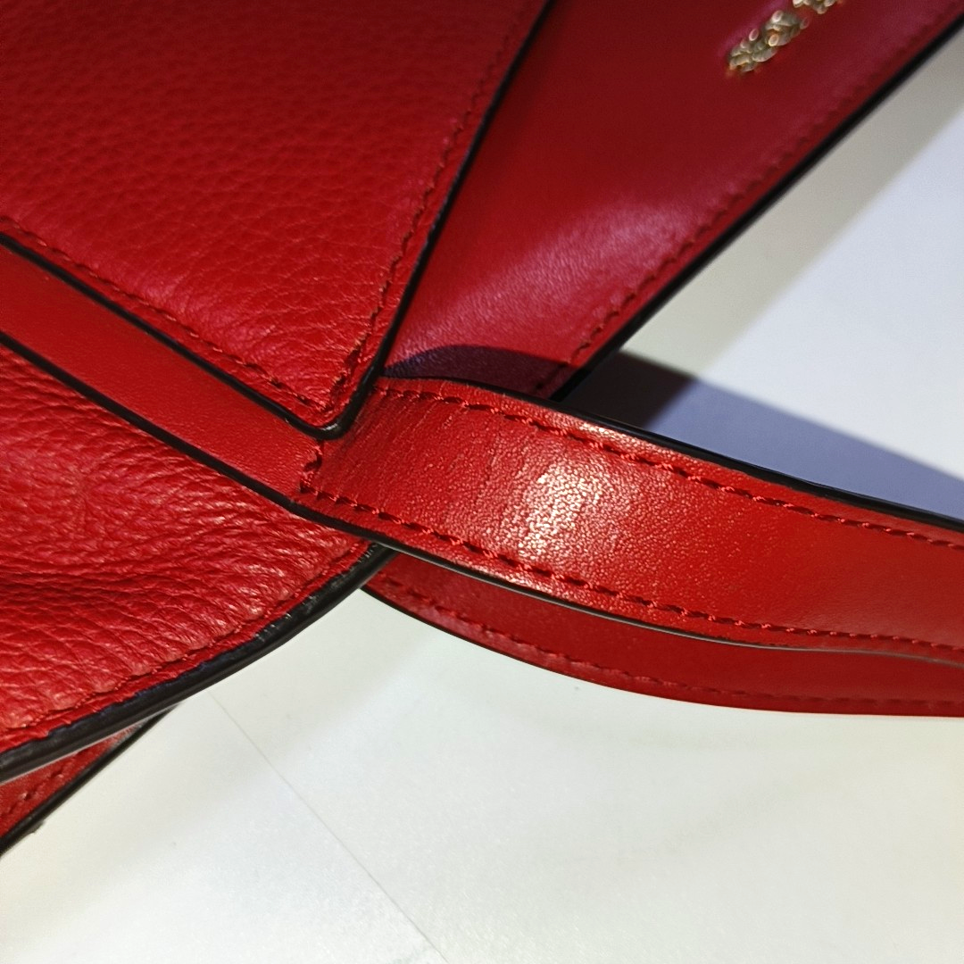 MICHAEL KORS Tote bag Red Leather Shoulder Bag Handbag Golden hardware-(SKU)-934050608