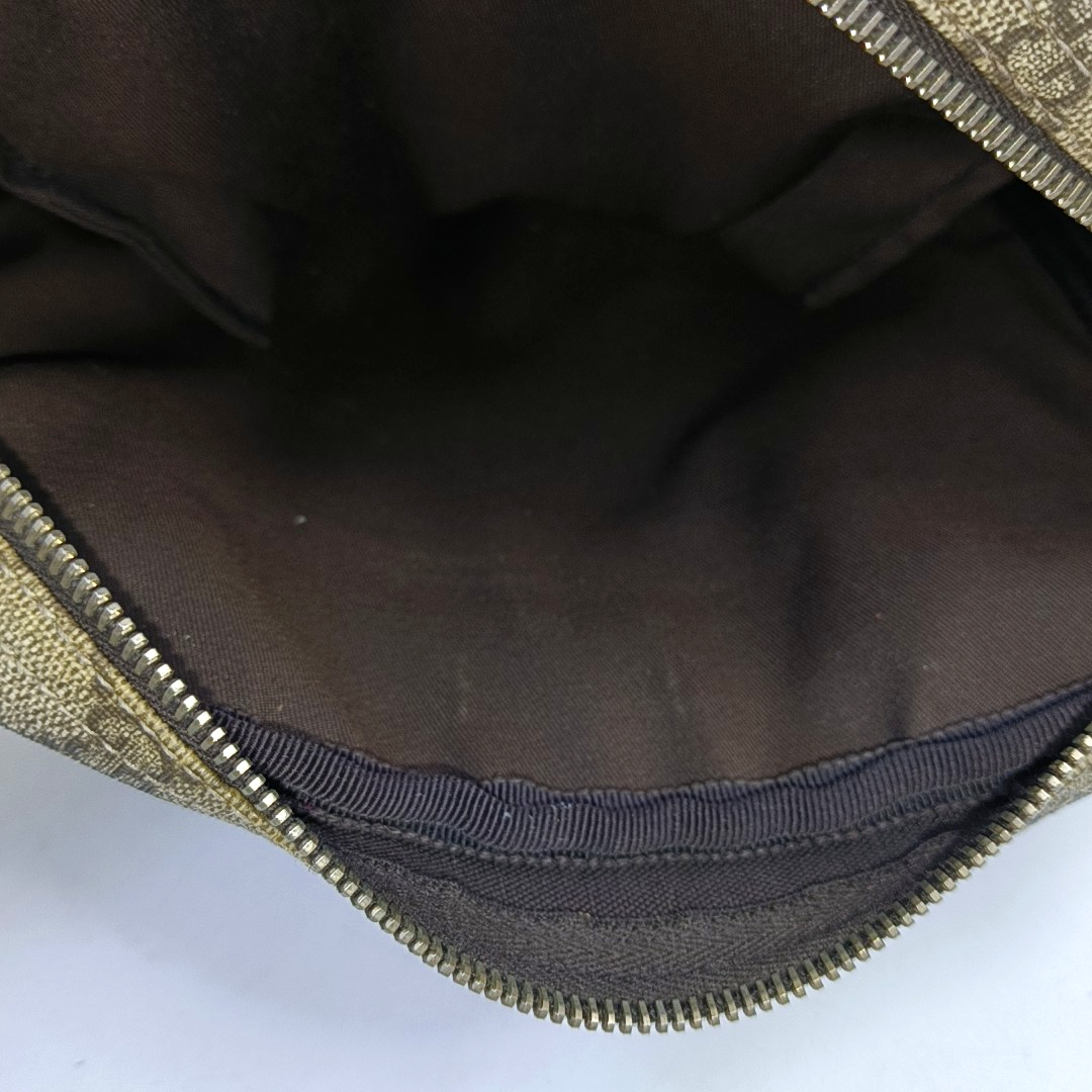 GUCCI GG Supreme Ebony Coated Canvas Monogram Shoulder Bag Golden hardware-(SKU)-948601778
