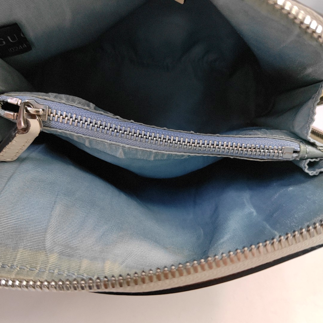 GUCCI Gucci x Sega mini White Cowhide Printed Single Shoulder Bag Crossbody Bag Silver Hardware Removable shoulder strap-(SKU)-956051089