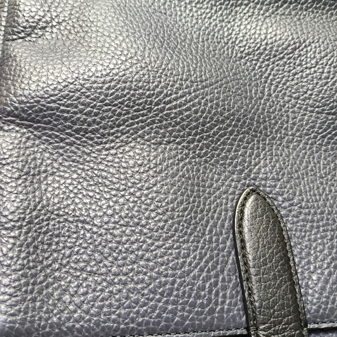 COACH Black Leather Single Shoulder Bag Silver Hardware Removable shoulder strap-(SKU)-951908313