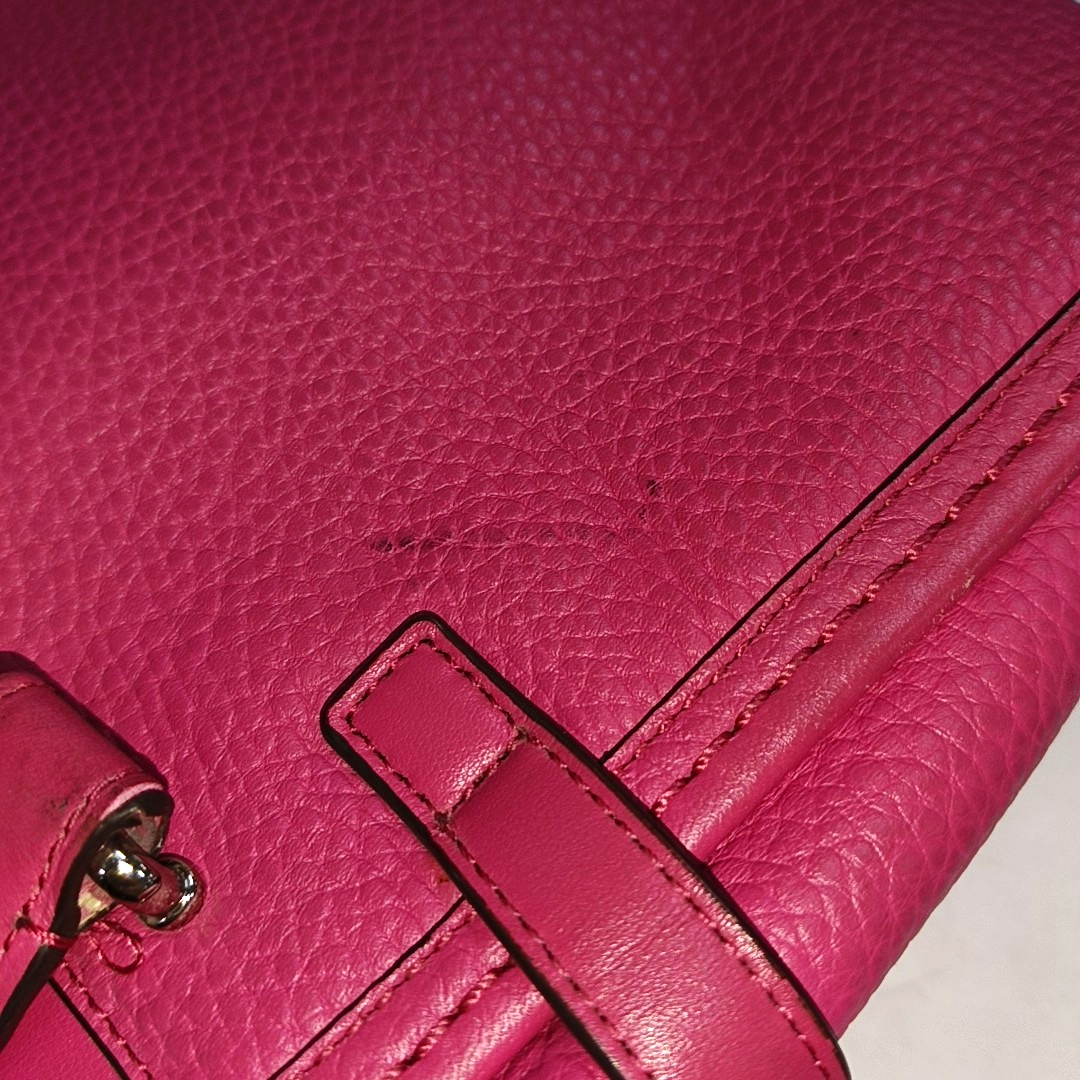 COACH SWAGGER Pink Cowhide Crossbody Bag Ruthenium color hardware Removable shoulder strap-(SKU)-928838798