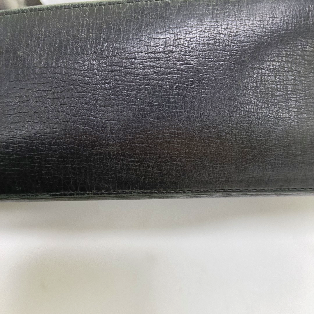 GUCCI Tote bag Black Leather Single Shoulder Bag Silver Hardware-(SKU)-945631188