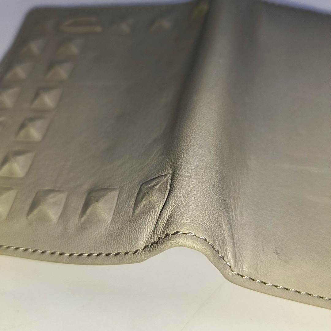 DIESEL Gray Leather Embossed Wallet-(SKU)-940934101
