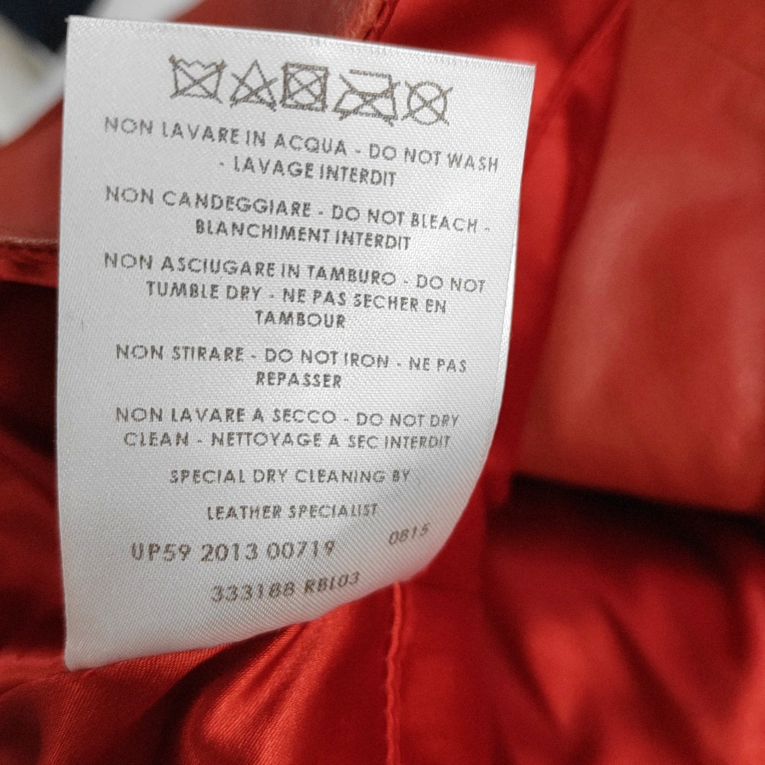 Alexander McQUEEN Mcode Autumn and Winter Tangerine Leather Women's Long Sleeve Short Other Jacket-(SKU)-929075000