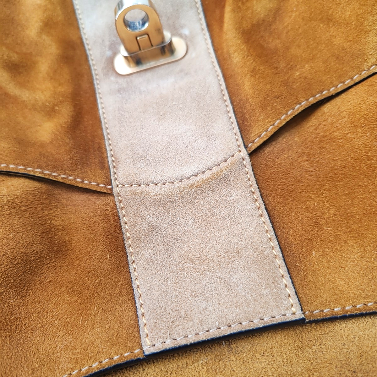 Chloé Mustard Yellow Velvet Leather Stud Quilted Single Shoulder Bag Tote Bag Golden hardware shoulder straps-(SKU)-954357662