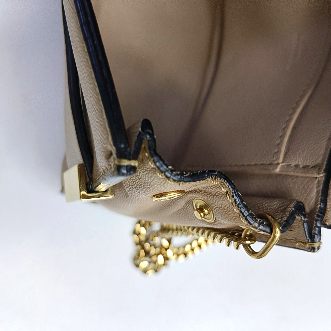 Chloé Elle Brown Leather Crossbody Single Shoulder Bag Golden hardware-(SKU)-957308916