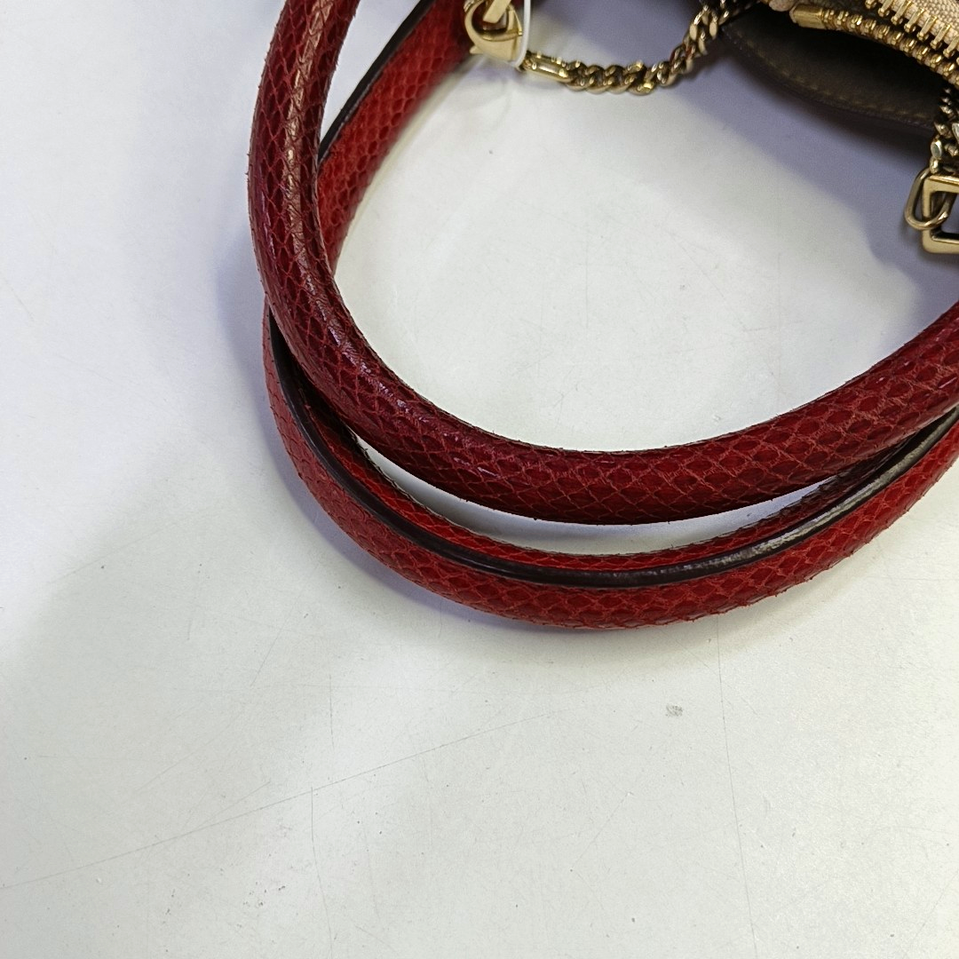 Chloé Baylee Red Cowhide Handbag Single Shoulder Bag Crossbody Bag Golden hardware-(SKU)-947725847