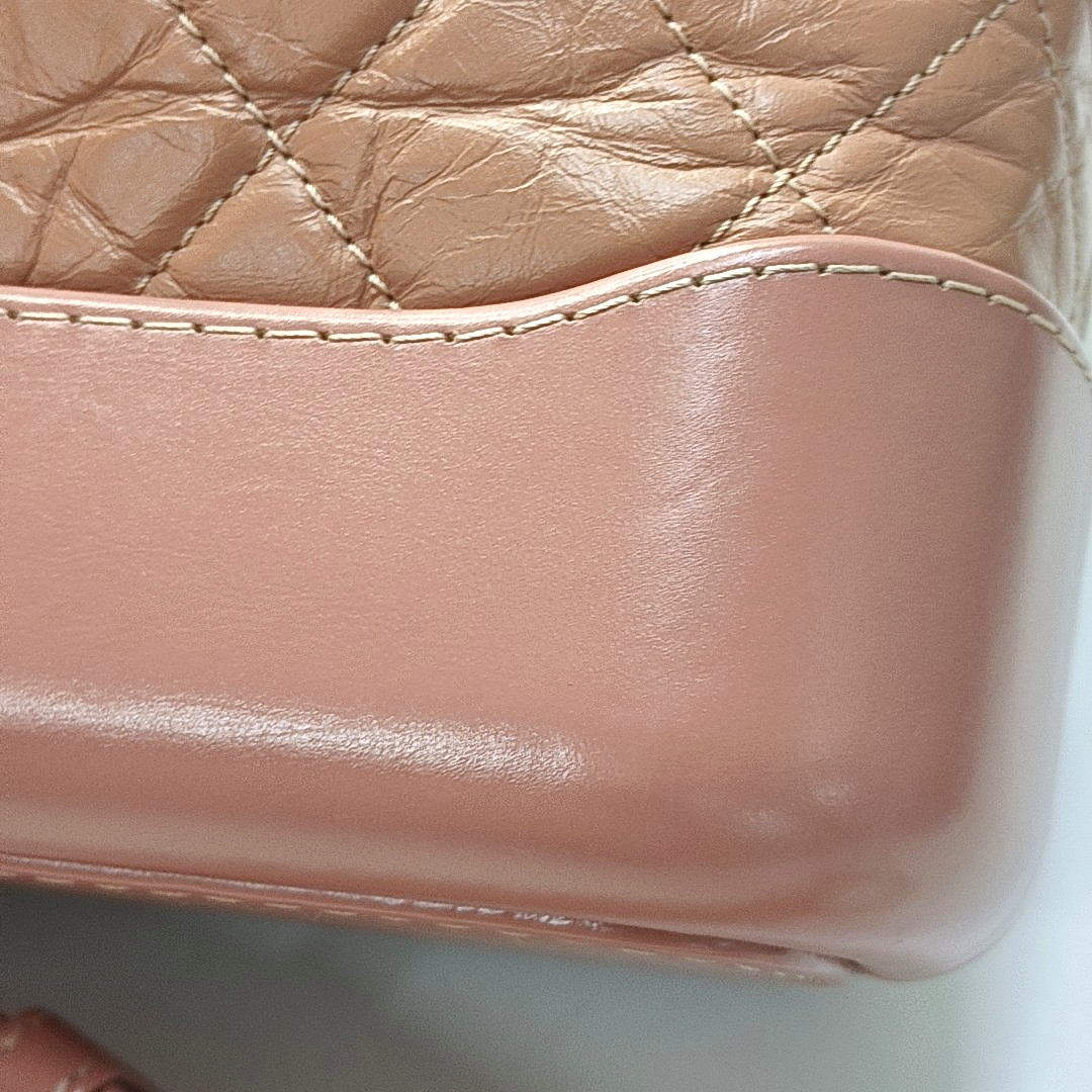 CHANEL GABRIELLE Small Burgundy Leather Quilted Hobo Bag with Shoulder Strap, Gold Silver Hardware, 24 Opening, Detachable Strap-(SKU)-957830856