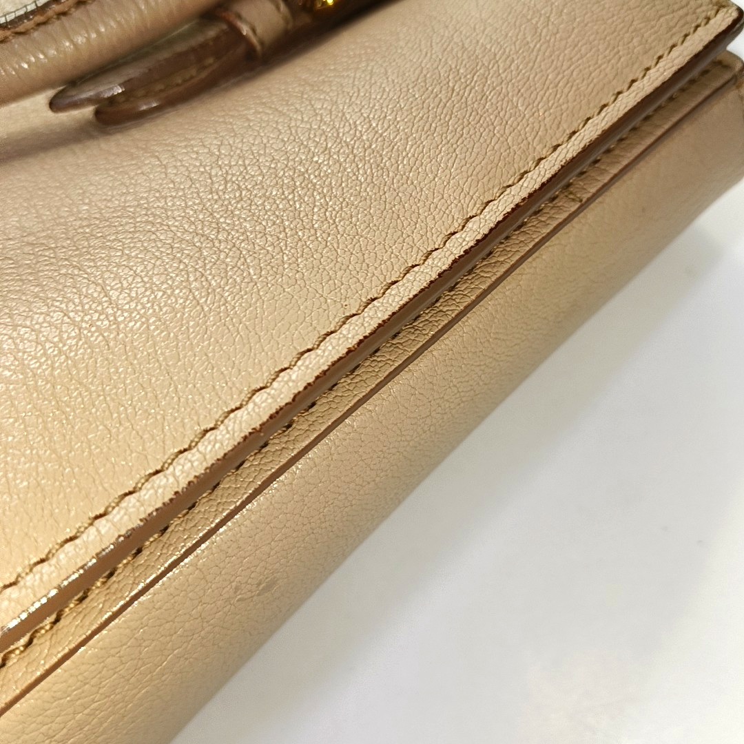 Miu Miu Tote bag Nude Pink Leather Single Shoulder Bag Tote Bag Golden hardware Removable shoulder strap-(SKU)-951760911