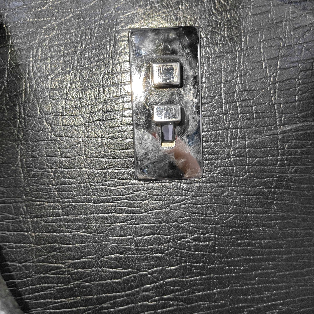 GUCCI Black Cowhide Embossed Handbag Silver Hardware-(SKU)-939892338