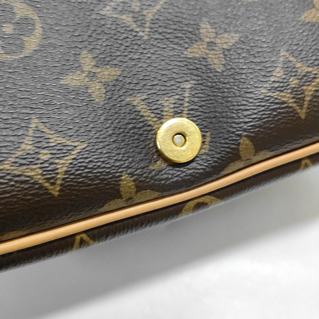 LOUIS VUITTON DIANE Color Block Coated Canvas Monogram Crossbody Handbag Clutch Single Shoulder Bag 2 Straps Golden Hardware-(SKU)-969178669