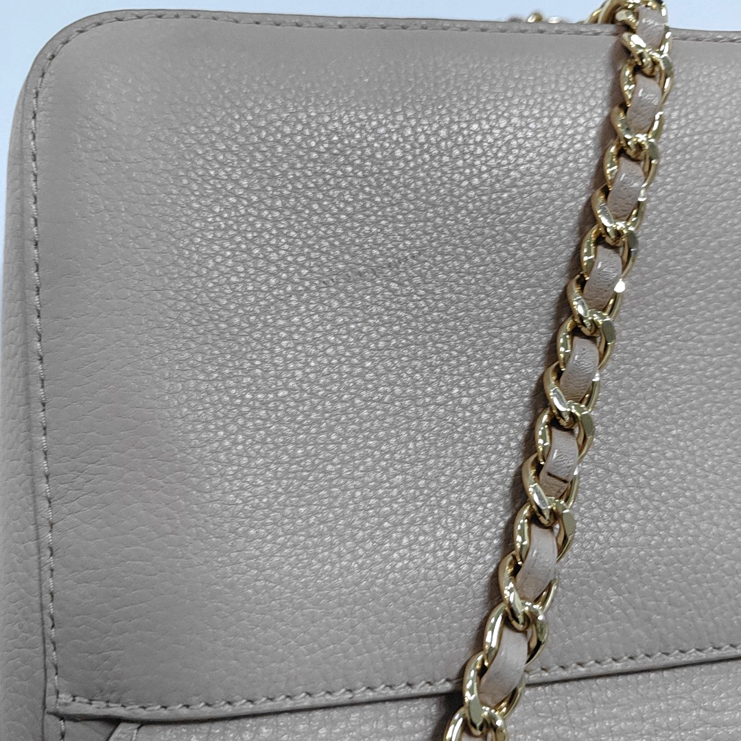 TORY BURCH Britten Nude Pink Calf Leather Crossbody Shoulder Bag Golden hardware-(SKU)-939905085