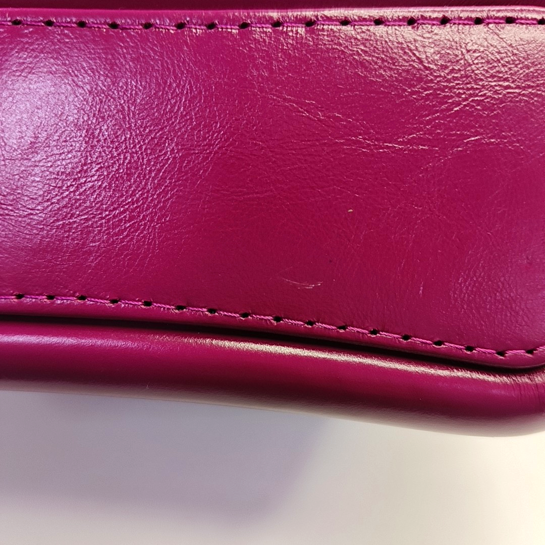 CHANEL GABRIELLE Small Magenta Calfskin Quilted Cannage Shoulder Bag, Crossbody Bag with Detachable Strap and 28 Compartments-(SKU)-946020995