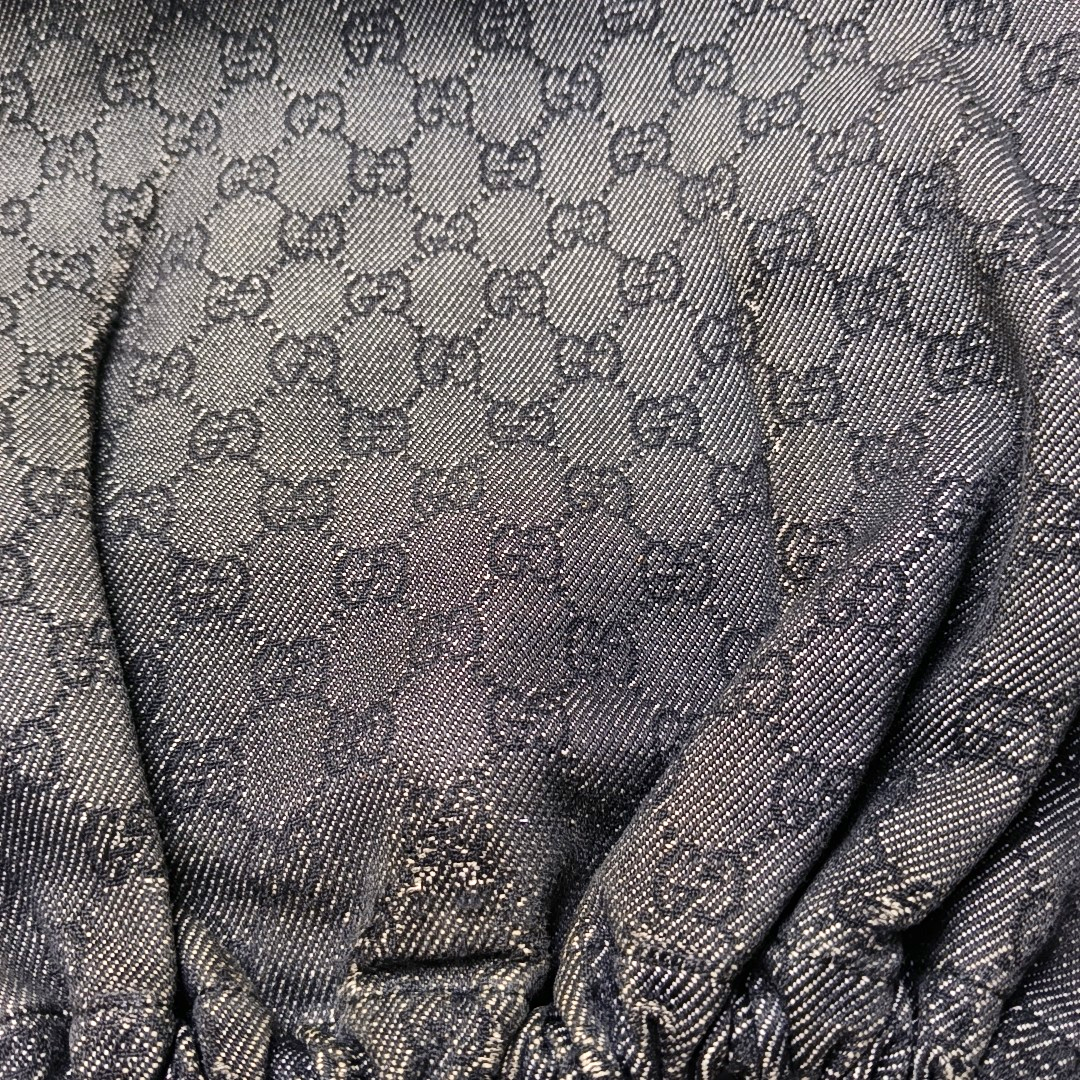 GUCCI Tote bag Dark Gray Canvas Monogrammed Handbag Golden hardware-(SKU)-948514581
