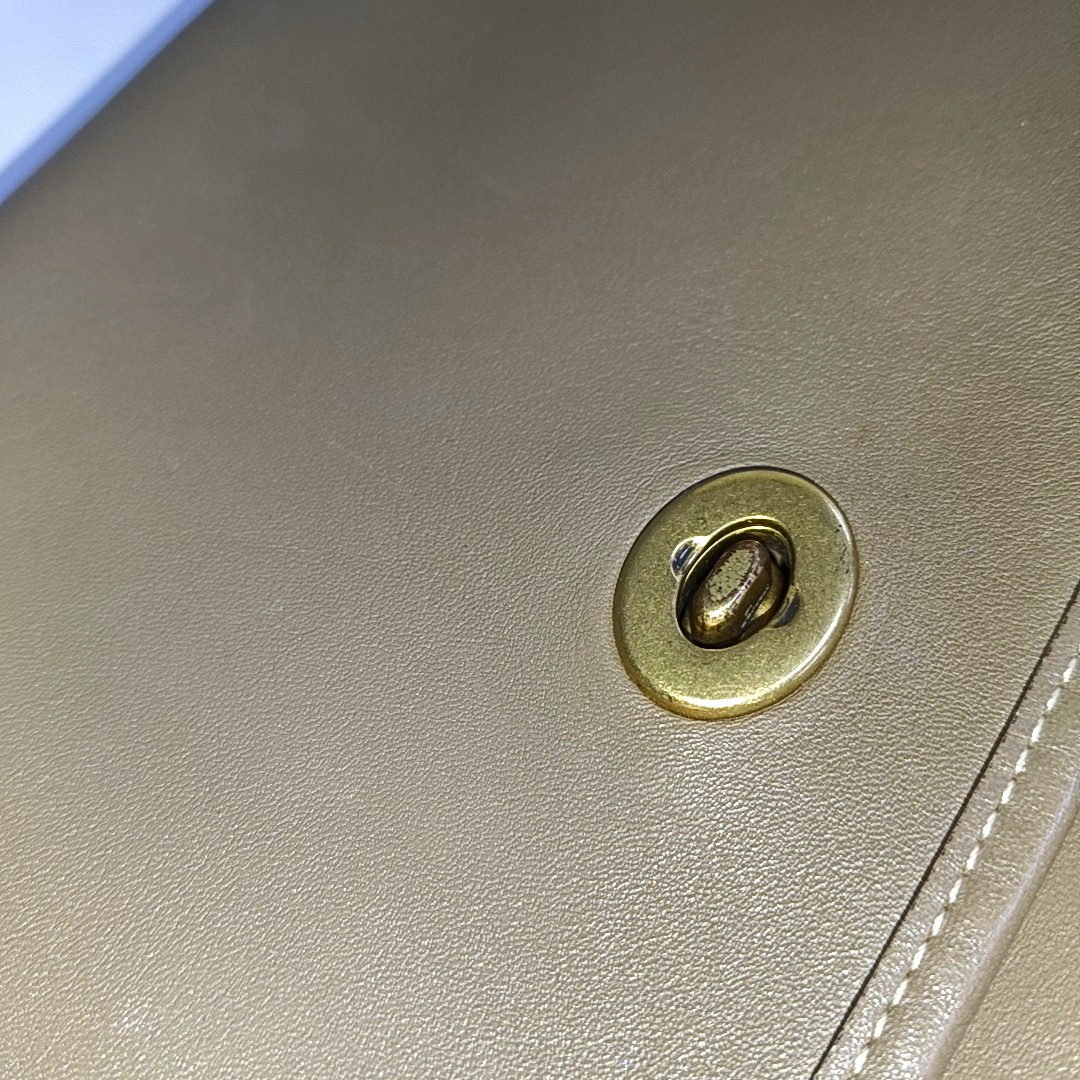 COACH RAMBLER Elephant Gray Calfskin Leather Crossbody Bag Golden hardware Removable shoulder strap-(SKU)-933856249