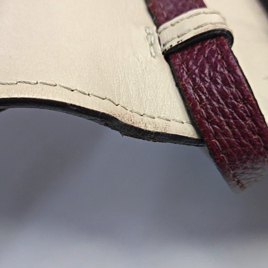 BURBERRY Macken Small size Burgundy Cowhide Single Shoulder Bag Crossbody Bag Silver Hardware Removable shoulder strap-(SKU)-947140810