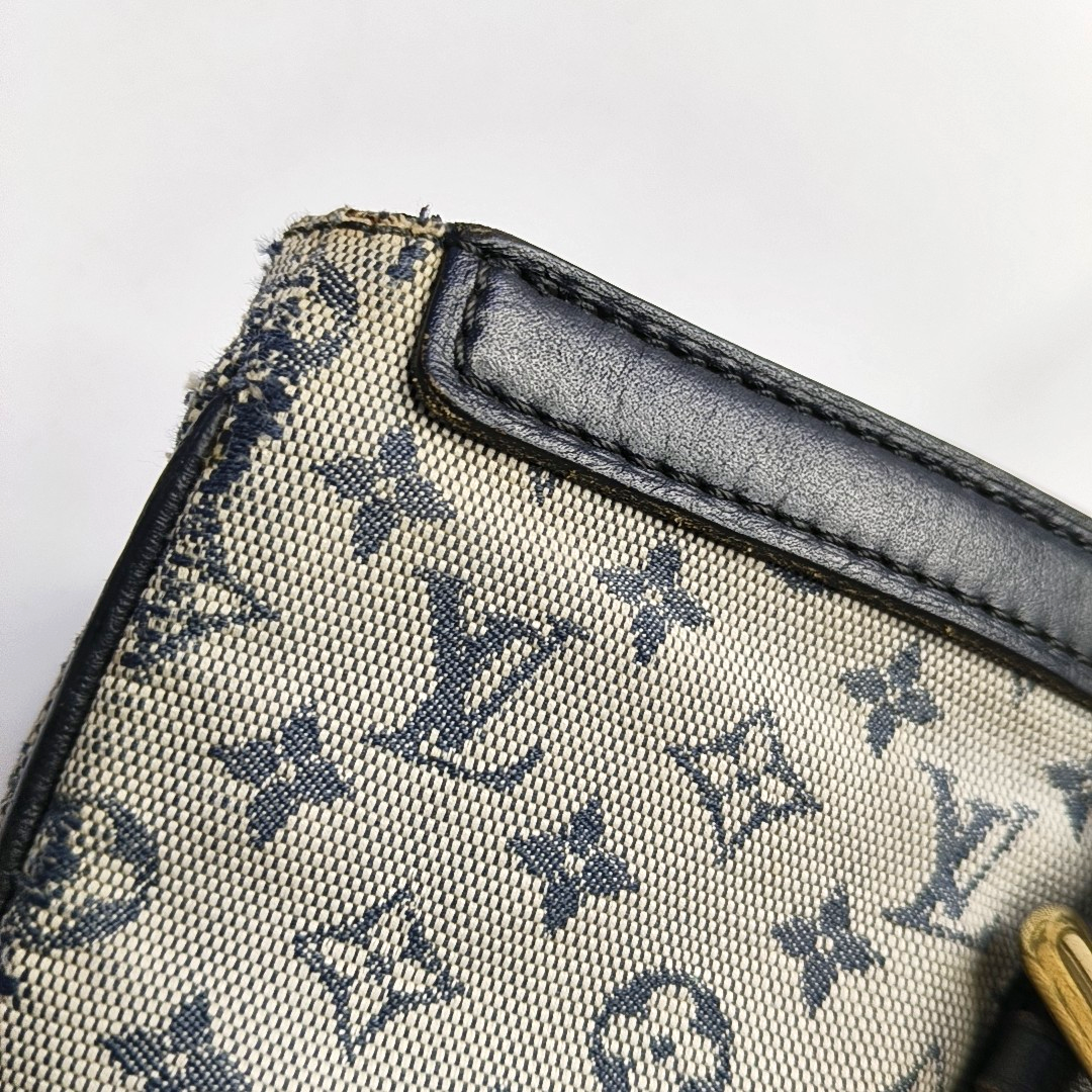 LOUIS VUITTON FRANCOISE Blue Canvas Monogram Single Shoulder Bag Handbag Golden hardware Removable shoulder strap-(SKU)-949164119