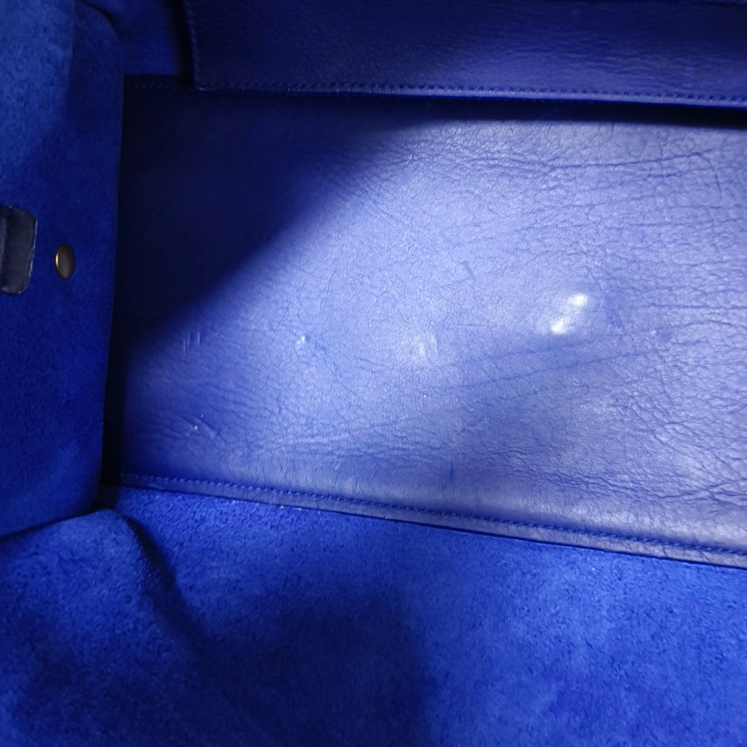 YSL CHYC Y LIGNE Medium size Dark Blue Leather Handbag Golden hardware-(SKU)-955766703