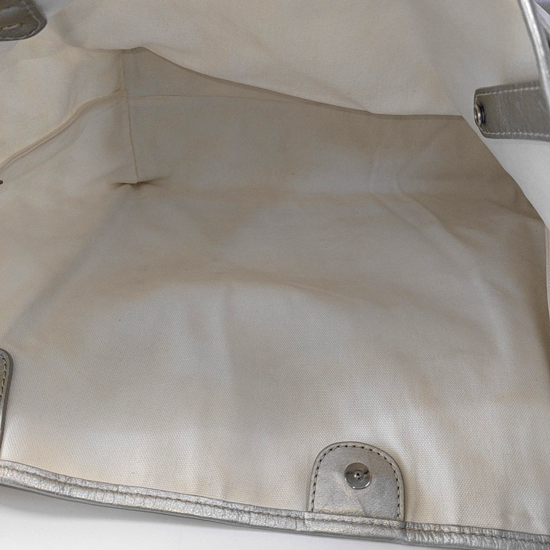 BURBERRY Tote bag Silver Special Material Printed Tote Bag Silver Hardware Sub-bag-(SKU)-957140002