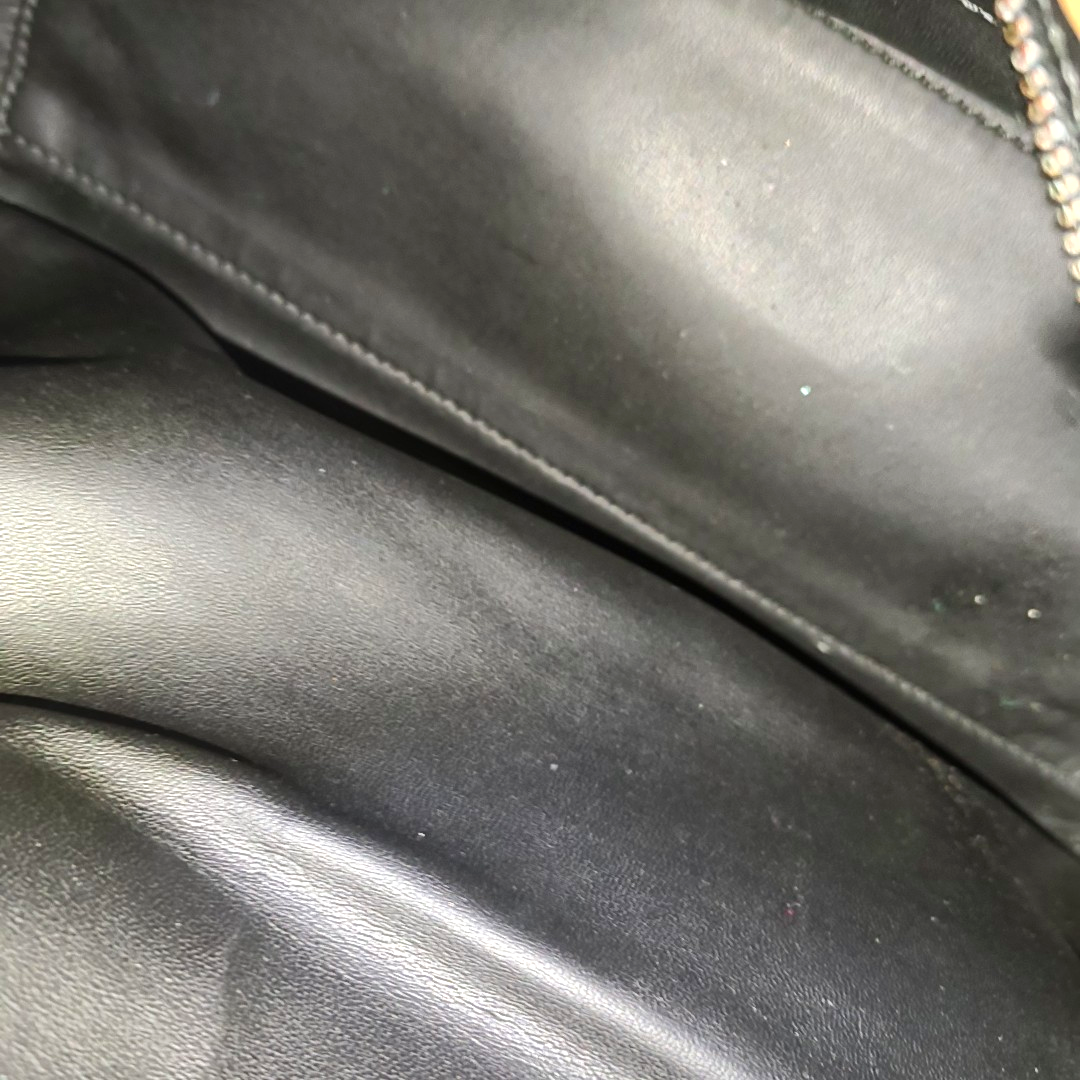 MCM Black Leather Single Shoulder Bag Golden hardware Removable shoulder strap-(SKU)-938313645
