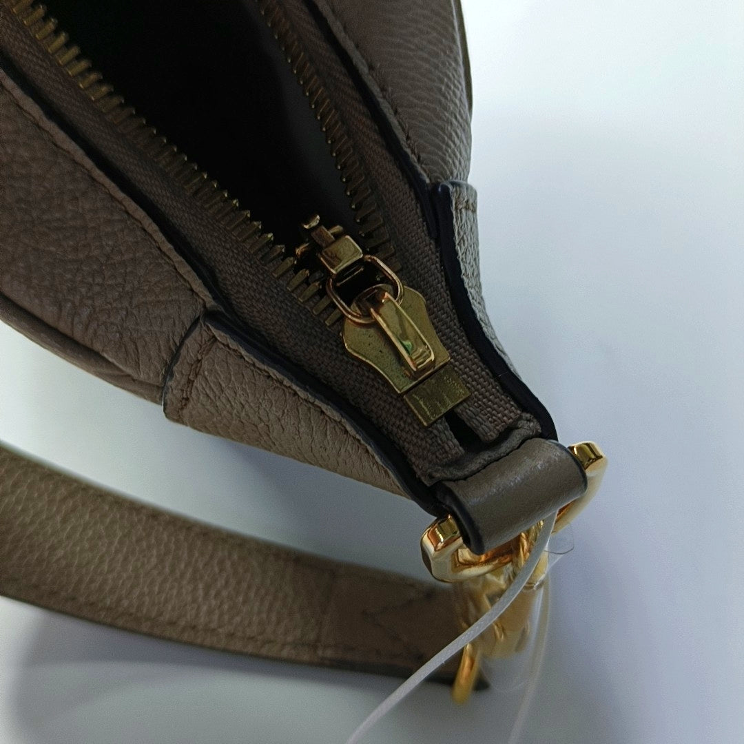 LOUIS VUITTON BAGATELLE Grey Calfskin Embossed Shoulder Bag Tote Bag Crossbody Bag Golden Hardware 2 Removable Straps-(SKU)-967680096