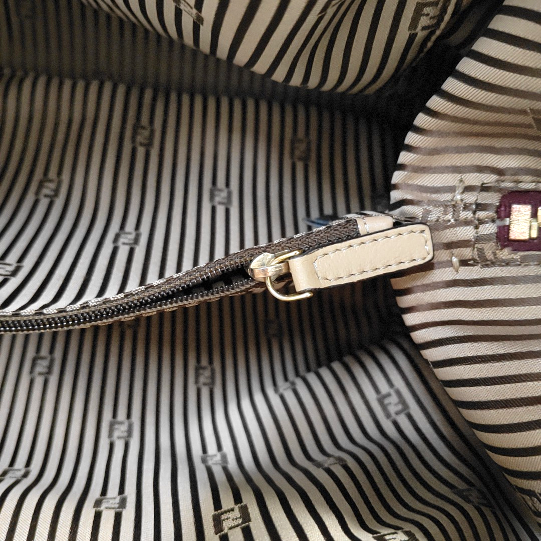 FENDI Chameleon Khaki Cowhide Single Shoulder Handbag Crossbody Bag Golden hardware Removable shoulder strap-(SKU)-960576924