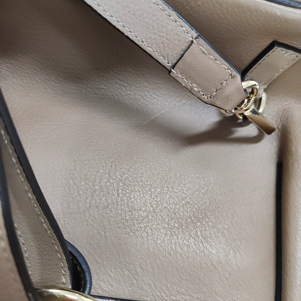 Chloé Faye Gray cowhide backpack Golden hardware shoulder straps-(SKU)-959392600