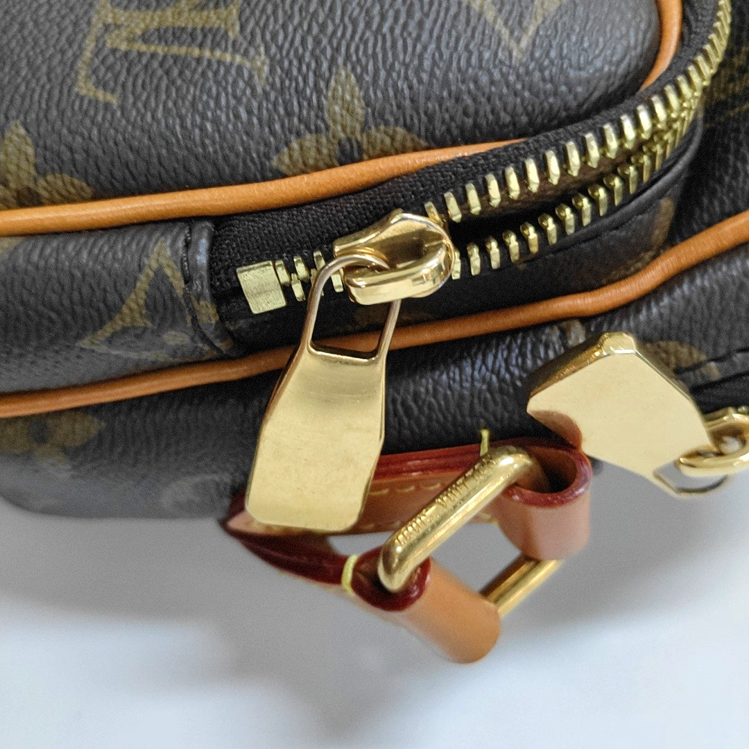 LOUIS VUITTON AMAZON Brown Coated Canvas Monogram Single Shoulder Bag Crossbody Bag with Gold Hardware-(SKU)-967684136