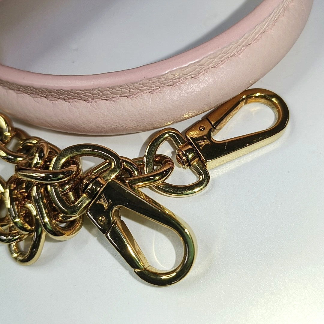 LOUIS VUITTON SPEEDY 20 Pink Calfskin Monogram Boston Bag Single Shoulder Bag Handbag Crossbody Bag Detachable Strap-(SKU)-968552559