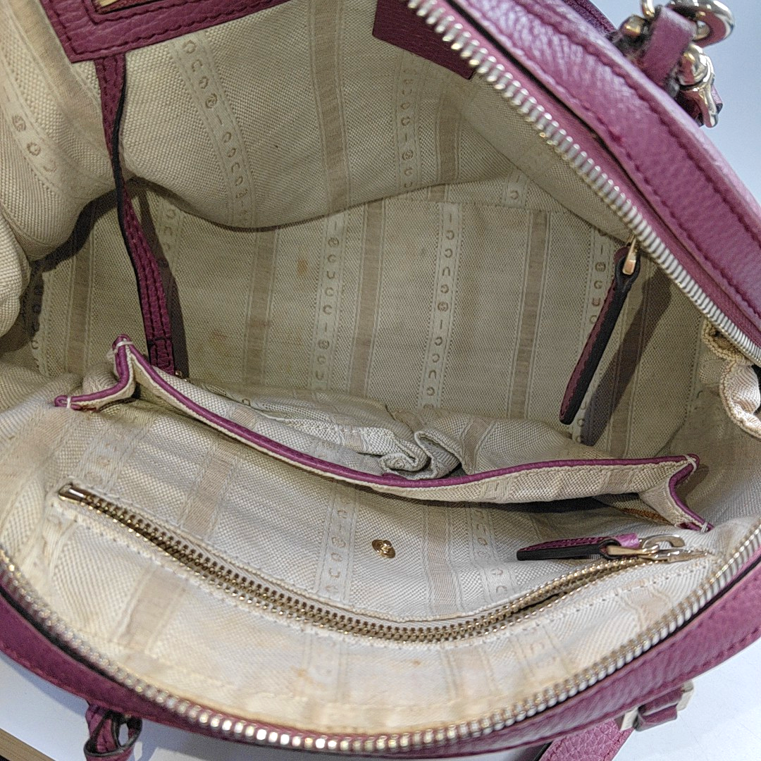 GUCCI Purple leather single shoulder bag crossbody handbag Golden hardware Removable shoulder strap-(SKU)-945084262