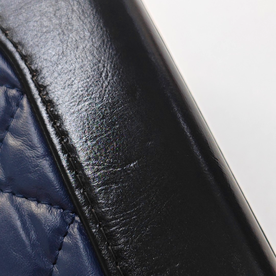 CHANEL GABRIELLE Mini Blue Calfskin Quilted Pattern Gabby Bag Crossbody Shoulder Bag Sling Bag Gold Silver Ruthenium Hardware 25 Clasp Removable Strap-(SKU)-952635545