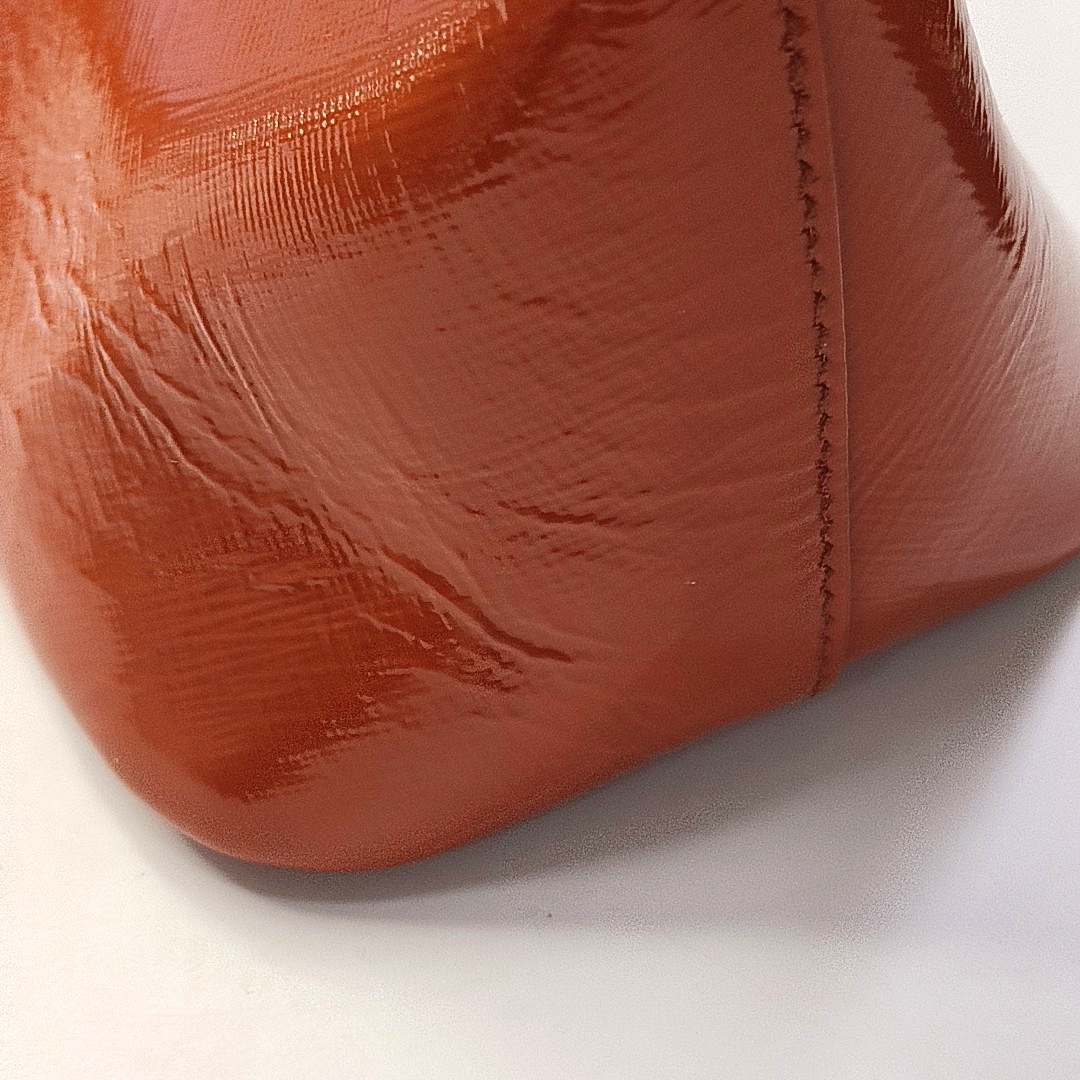 PRADA Promenade Orange Red Cowhide Logo Cross Grain Single Shoulder Crossbody Bag Golden hardware Removable shoulder strap-(SKU)-957813224