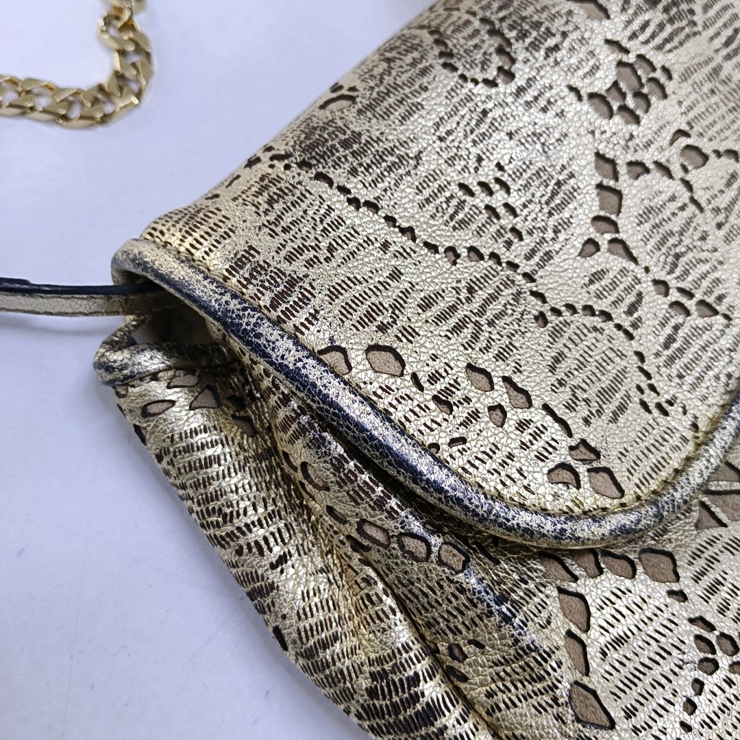 BURBERRY Champagne Leather Shoulder Bag Crossbody Golden hardware Removable shoulder strap-(SKU)-950089818