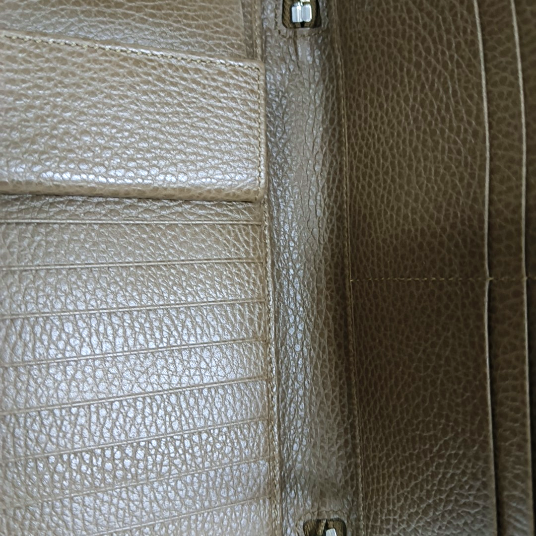 GUCCI Brown Cowhide Wallet Silver Hardware-(SKU)-951966952