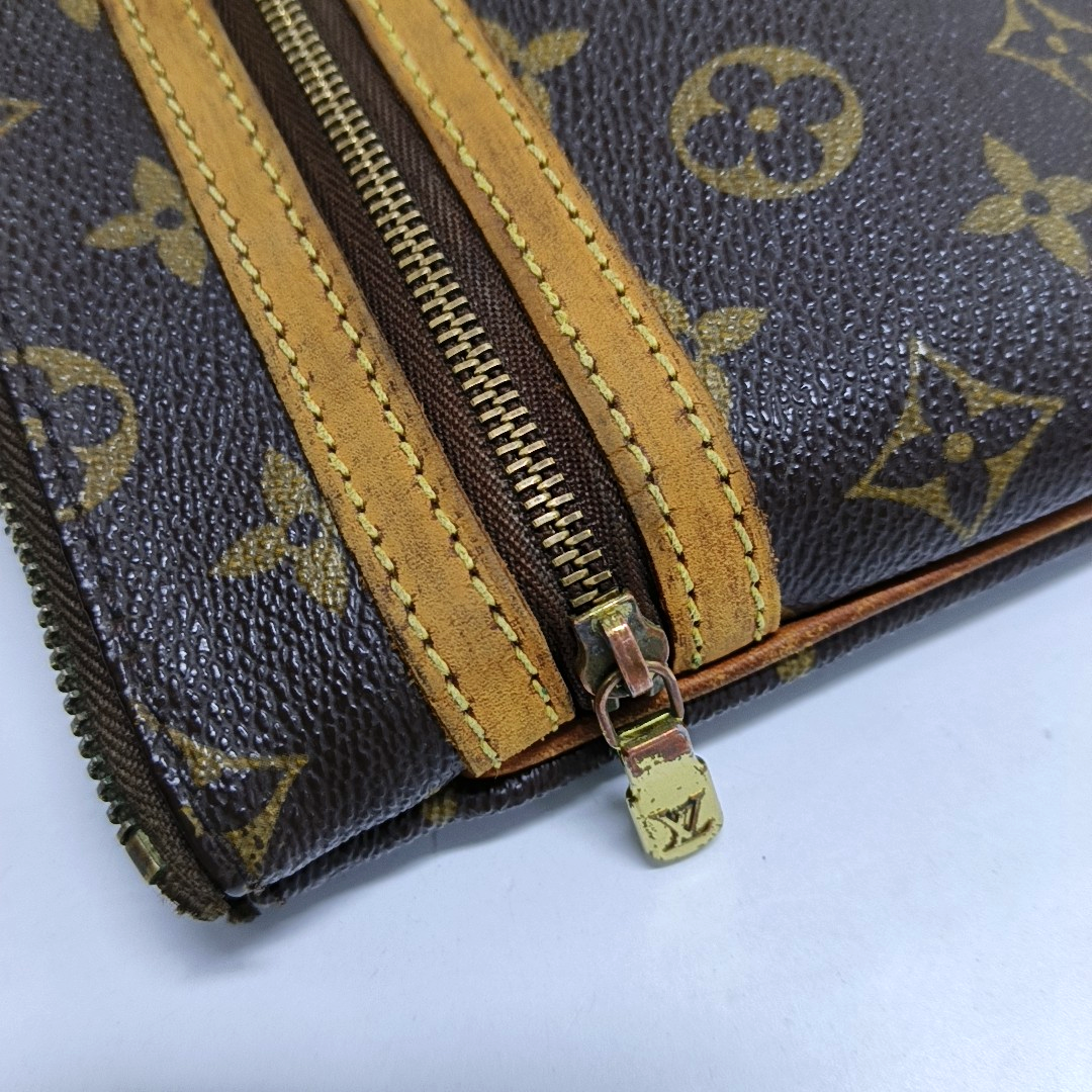 LOUIS VUITTON BOSPHORE Brown Coated Canvas Monogram Single Shoulder Bag Crossbody Golden hardware-(SKU)-950950997