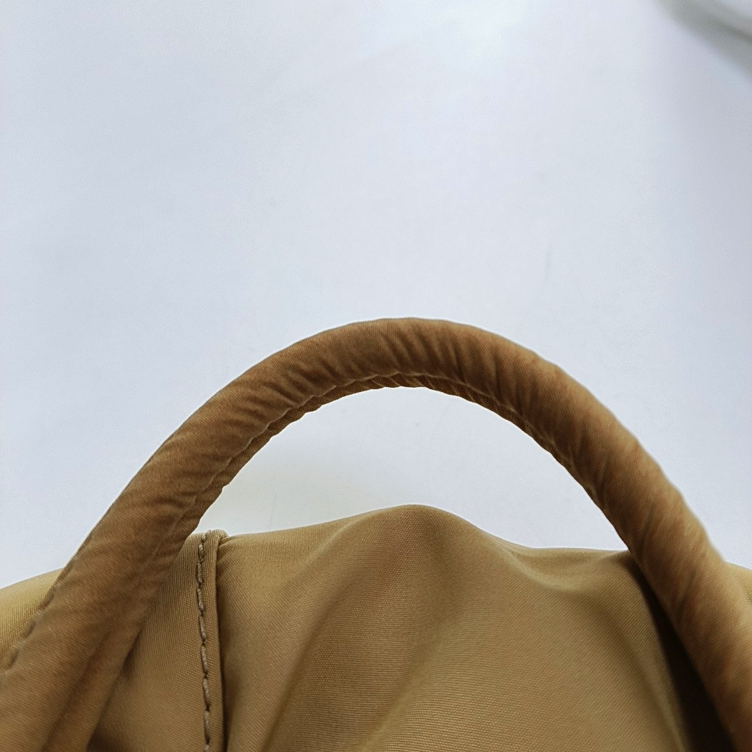 BOTTEGA VENETA Tote bag Khaki Nylon Quilted Handbag Golden hardware-(SKU)-954647778