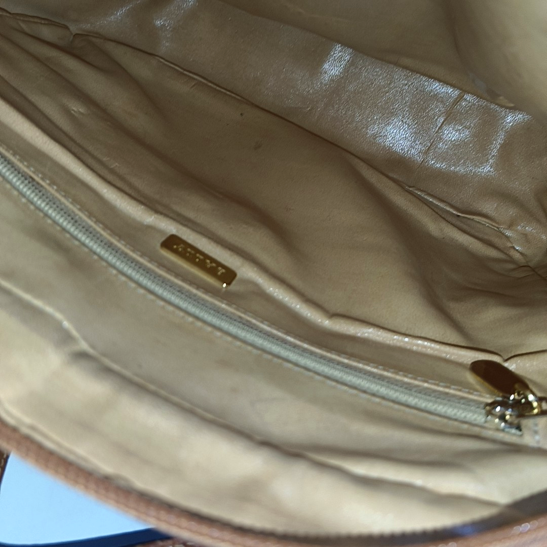 BALLY Black Cowhide Embossed Single Shoulder Bag Golden hardware-(SKU)-935601519